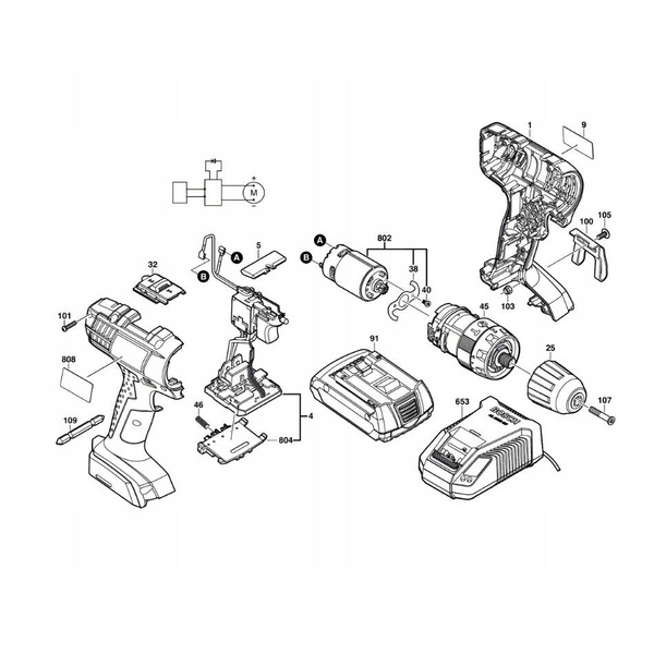 Moduł elektroniczny do GSR 18-2-LI Bosch 1607233520