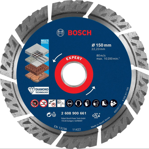 Diamentowa tarcza tnąca EXPERT MultiMaterial 150 x 22,23 x 2,4 x 12 mm
