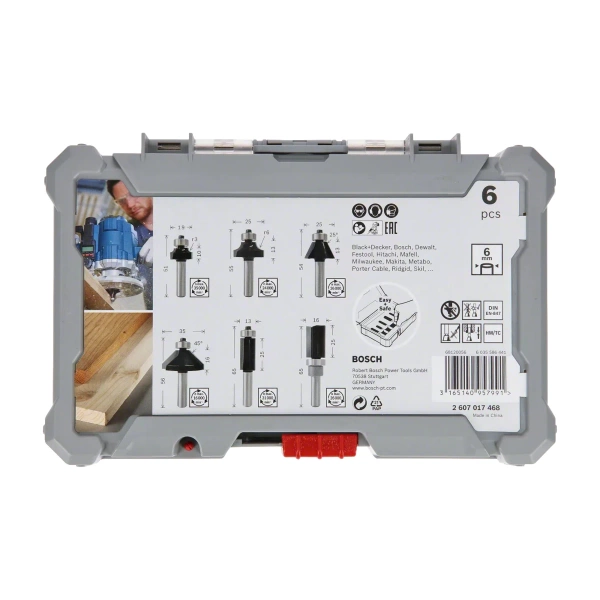 Zestaw frezów do drewna 8 mm Bosch 2607017469