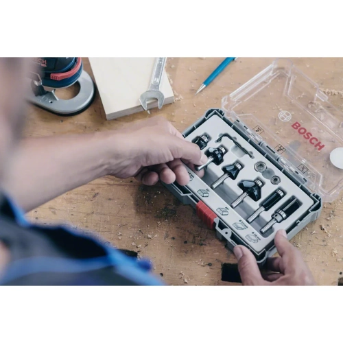 Zestaw frezów do drewna 8 mm Bosch 2607017469