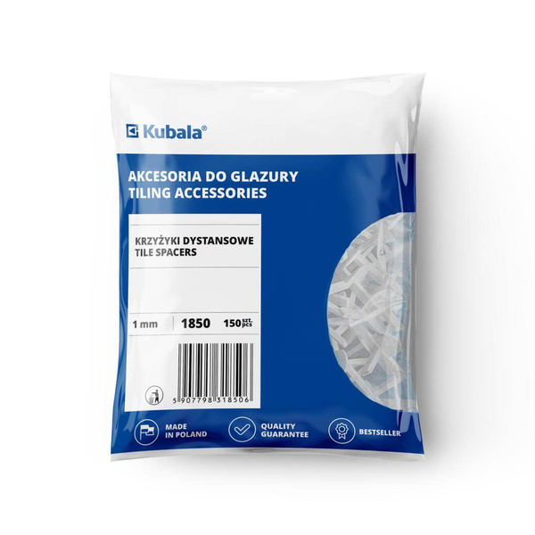 Krzyżyki dystansowe Kubala 1,5mm 1851 150szt.