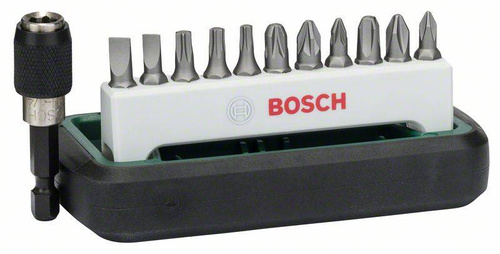 12-częściowy zestaw standardowych końcówek wkręcających, mieszany (S, PH, PZ, T) Bosch 2608255994
