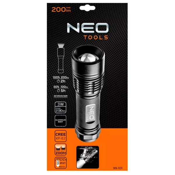 Aluminiowa latarka Neo tools 99-101