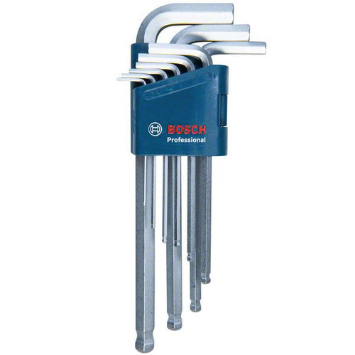 Klucze imbusowe Bosch Professional zestaw 9szt. 1600A01TH5