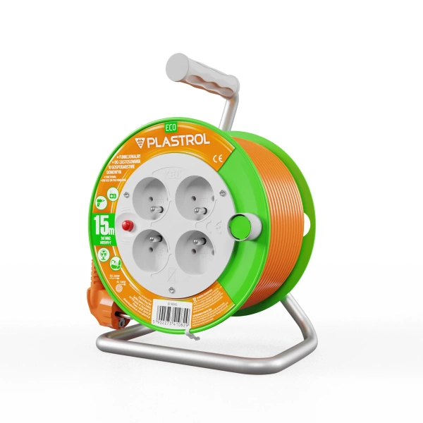 Przedłużacz bębnowy 15 m Plastrol W-98945