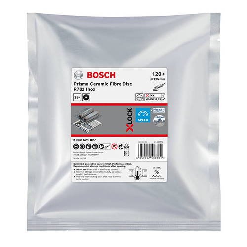 Tarcza fibrowa Bosch EXPERT R782 Prisma - P120, zestaw 25szt.
