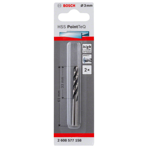 Wiertło do metalu Bosch 2608577158 3mm