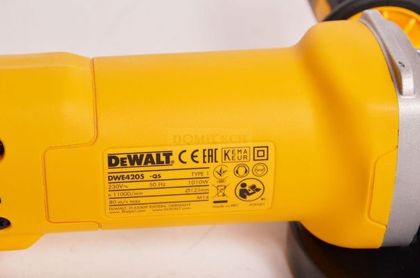 Szlifierka kątowa DeWalt  DWE4205