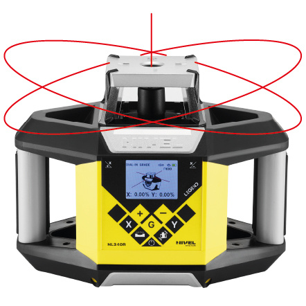 Niwelator laserowy Nivel System NL340R DIGITAL z czujnikiem cyfrowym i czerwnoą wiązką