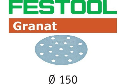 Krążek ścierny 150 mm STF D150/16 Granat gradacja P80 Festool 