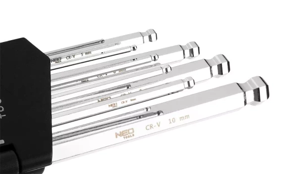 Zestaw 9 szt. kluczy sześciokątnych NEO Tools 09-525