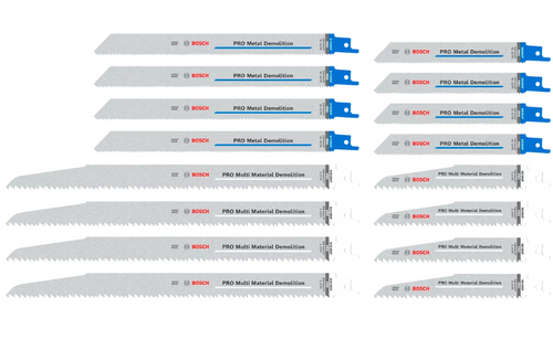 Zestaw brzeszczotów 16 El. PRO Tough Box Demolition Bosch PRO 2607011822
