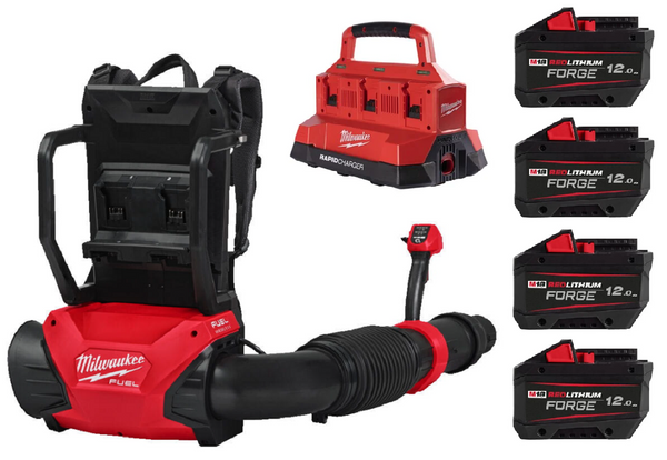 Dmuchawa do liści Milwaukee M18 F2BPB-124 plecakowa na cztery akumulatory
