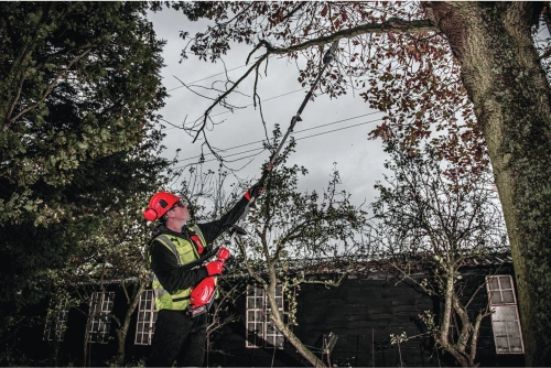 Pilarka łańcuchowa do gałęzi Milwaukee M18 FOPH-CSA przystawka QUIK-LOK