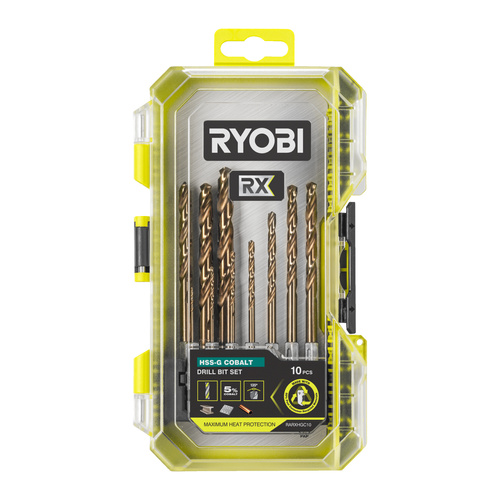 Wiertła do metalu HEX HSG-G Ryobi RARXHGC10