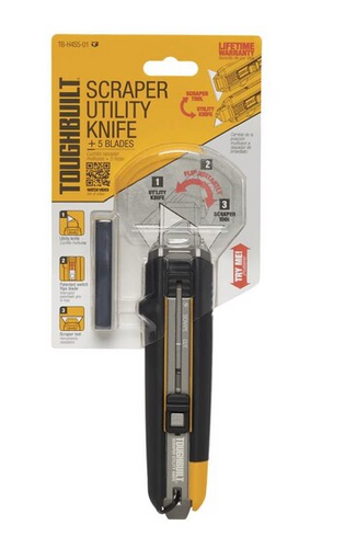 Uniwersalny nóż techniczny i skrobak ToughBuilt TB-H4S5-01