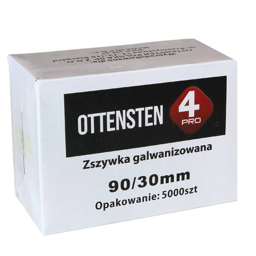 Zszywki stolarskie TYP90 30mm 5000 szt. ZST9030G1 Ottensten 4PRO