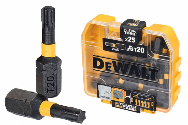 Zestaw 25 bitów udarowych Torx 20 Torsion DT70557T DeWalt