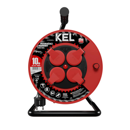 Przedłużacz bębnowy Kel Professional W-98195 10m 3x1,5