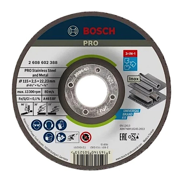 Tarcza do cięcia metalu 115x22,23 Bosch 2608602388