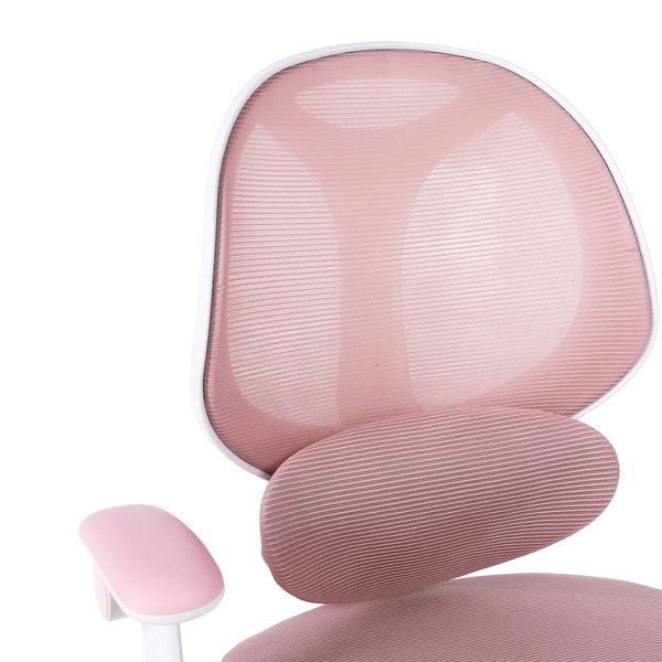 Fotel obrotowy Belivio VIVO różowy WER89084-outlet