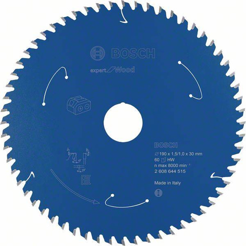 Tarcza Expert for Wood do bezprzewodowych pił ręcznych 190x30 Bosch 2608644515