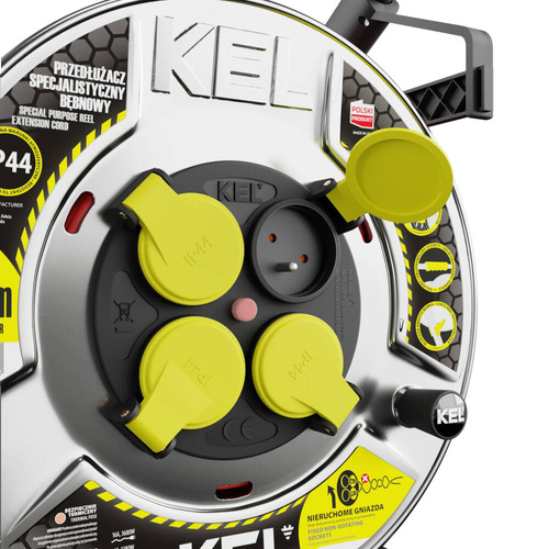 Przedłużacz bębnowy Kel Heavy Duty W-99250 20m 3x2,5