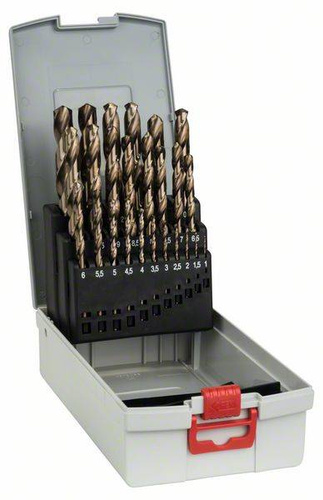 25-elem. zestaw wierteł do metalu ProBox HSS-Co, DIN 338 (stop kobaltu), 1–13 mm Bosch 2608587018