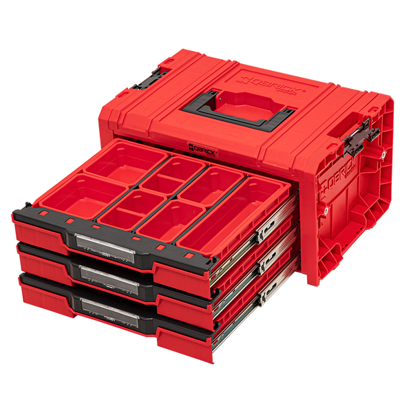Skrzynia narzędziowa Qbrick System PRO Drawer 3 Toolbox Expert RED Ultra HD