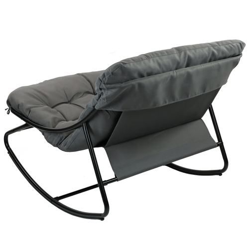 Fotel wypoczynkowy Belivio MILO dark grey