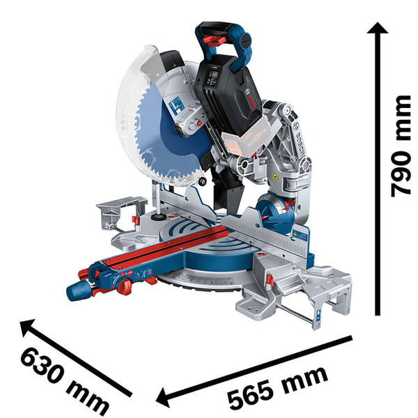 Ukośnica Bosch GCM 18V-305 GDC + 2x12.0Ah + ładowarka