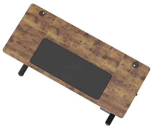 Biurko elektryczne 140x60 cm Zyonix FLUX Black Rustical Oak