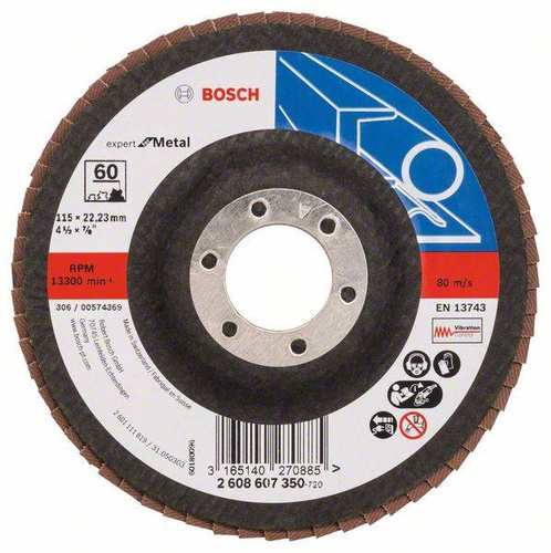 Tarcza listkowa do metalu X551 115x22,23 P60 Bosch 2608607350