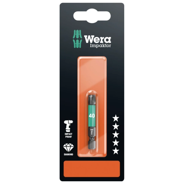 Końcówka udarowa Torx 1/4" 40/50 mm Wera 05073967001