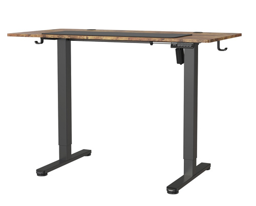 Biurko elektryczne 120x60 cm Zyonix TEVON Black Rustical Oak