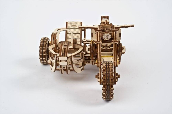 Motocykl Scrambler UGR-10 z bocznym wózkiem UGEARS 70137