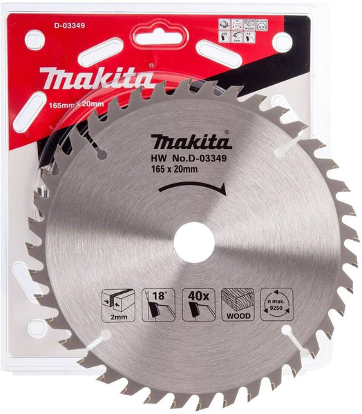 Tarcza do cięcia drewna 165x20 40 zębów Makita D-03349
