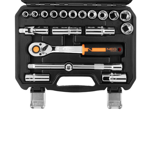 Klucze nasadowe NEO Tools 1/2" zestaw 20szt. 10-032