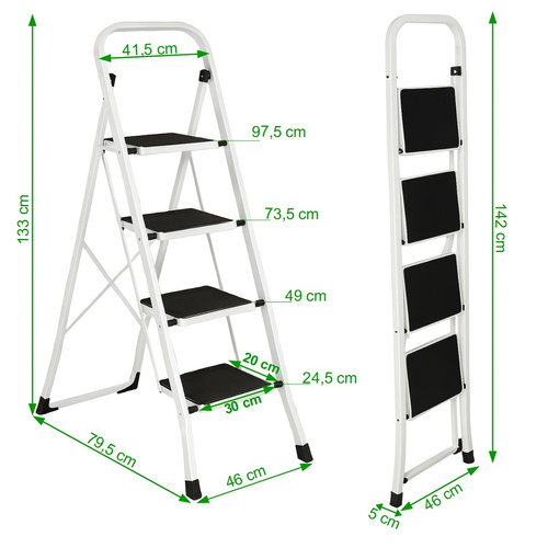 Drabinka 4-stopniowa Werkstar ZOYA White