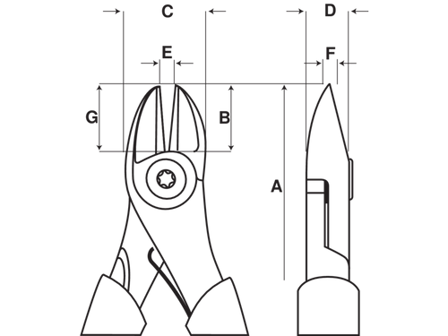 Obcinaki boczne Bahco 2101G-160