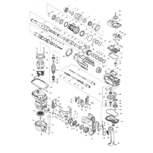 Uchwyt szczotek węglowych do HR4013C Makita 632E31-7