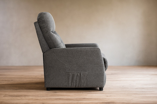 Fotel rozkładany Belivio VENICE grafitowy