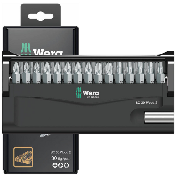 Zestaw bitów Wera Bit-Check 30 Wood 2 SB 05057438001