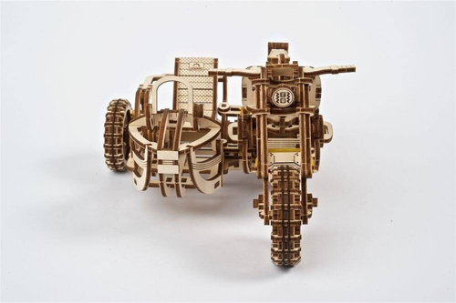 Motocykl Scrambler UGR-10 z bocznym wózkiem UGEARS 70137