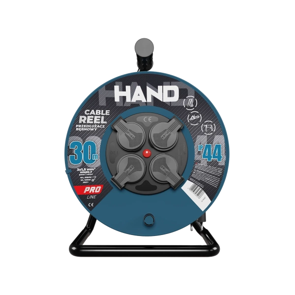 Przedłużacz bębnowy Hand Line KEL W-96302, 30M/3x1,5