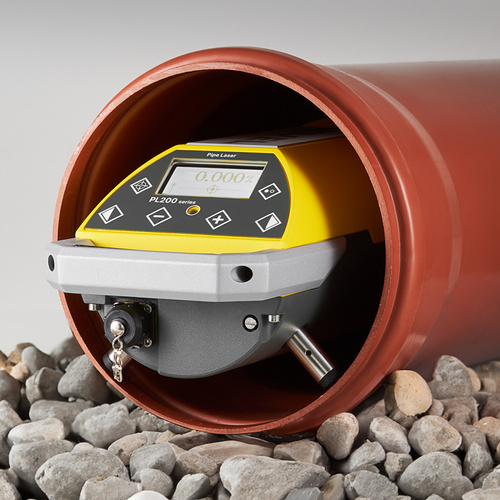 Laser rurowy z czerwoną wiązką Nivel PL200R