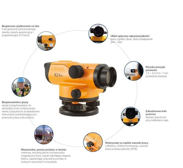 Niwelator optyczny Nivel N24X