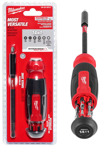 Wkrętak Milwaukee 14w1 z bitami udarowymi Shockwave™