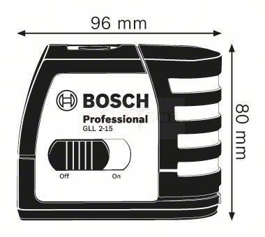Bosch GLL 2-15 Laser krzyżowy