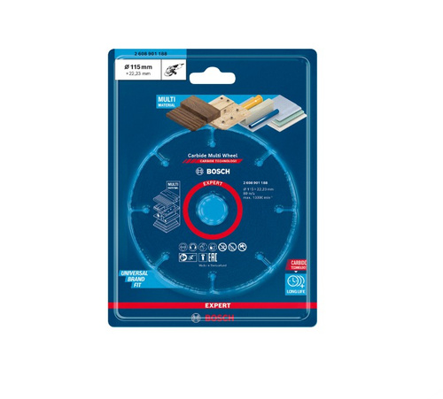 Tarcze tnące EXPERT Carbide Multi Wheel 115 mm, 22,23 mm
